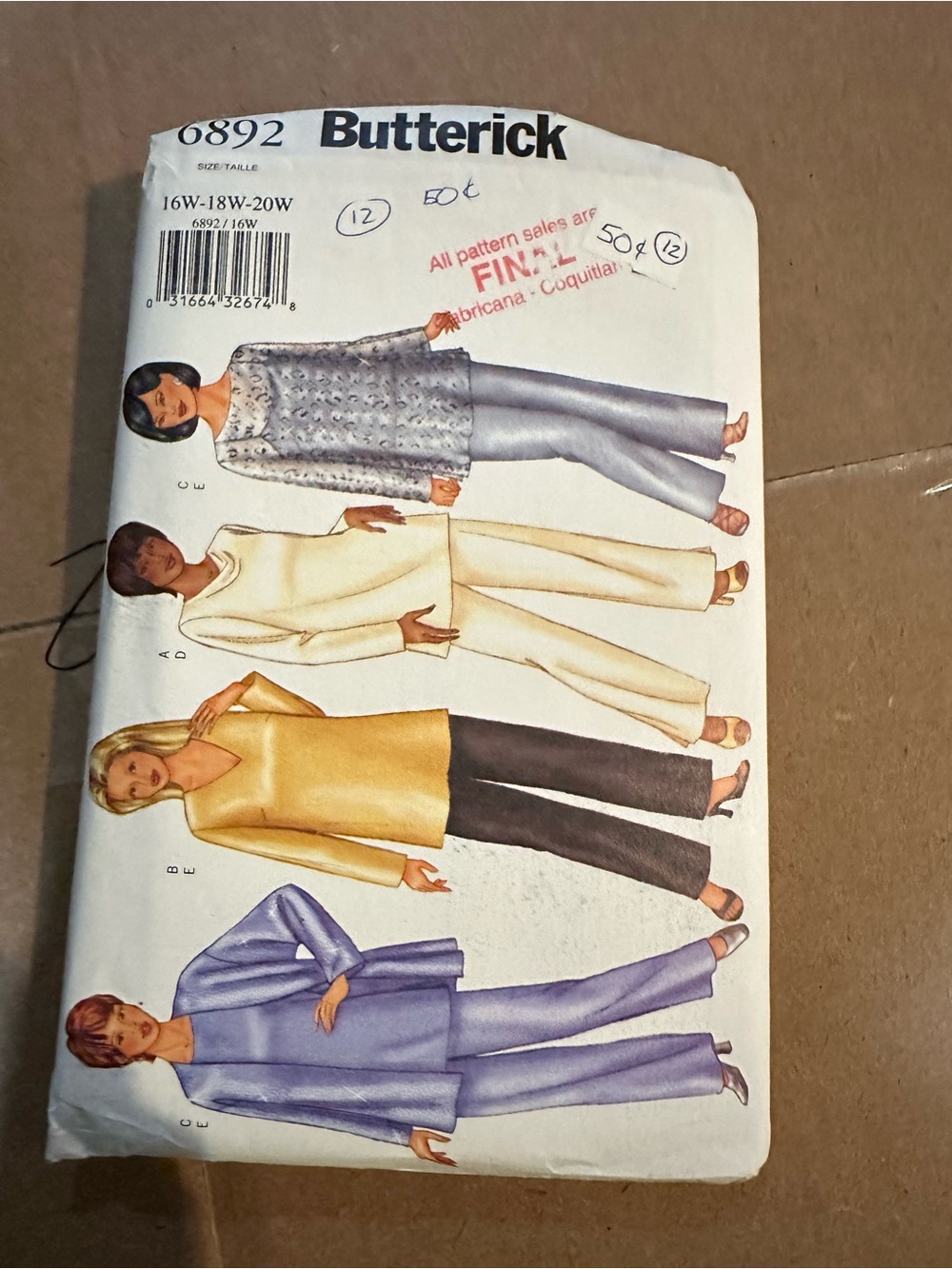 Butterick 6892